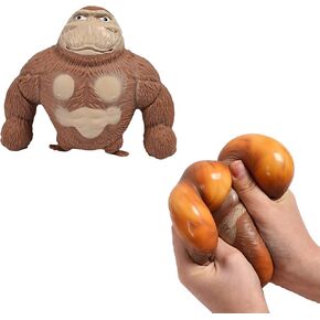 لعبة OriCraft Fun Vent King Kong، لعبة غوريلا ناعمة نطاطة بأطراف الأصابع، لعبة حسية لتخفيف التوتر والقلق. ألعاب الضغط بالضغط مناسبة لهدايا أعياد الميلاد والكريسماس والمراهقين والبالغين. (أسود)