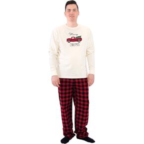 Touched by Nature Unisex Holiday Pajamas, Christmas Tree Men, Men Medium