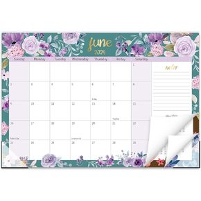 Desk Calendar 2024-2025 - 18 Months Calendar 17" × 11.5" Desktop Calendar from Jan. 2024 to Jun. 2025 with Julian Date for Home School Office