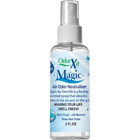 OdorXit Magic Air Odor Neutralizer, Versatile Strong Odor Eliminator Spray for Home, Natural Safe Odor Absorber for Dog and Pet, Cat Litter, Urine, Poo, Smoke, Closet & Other Odors, 64oz