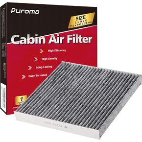 Puroma Cabin Air Filter with Activated Carbon, Replacement for CP285, CF10285, Toyota, Lexus, Scion (1 pc)