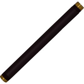 Westbrass D12112-26 ½" x 12" IPS Brass Pipe Nipple, Polished Chrome