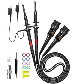 Goupchn Oscilloscope Probes Kit with Accessories 200Mhz Test Leads Set BNC to Test Hook Cable 4mm Banana Plug to Test Hook Clip Leads