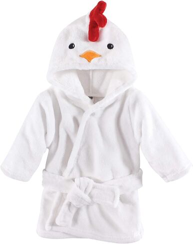 Hudson Baby Unisex Baby Plush Animal Face Bathrobe, Red Rose, 0-9 Months in Kuwait