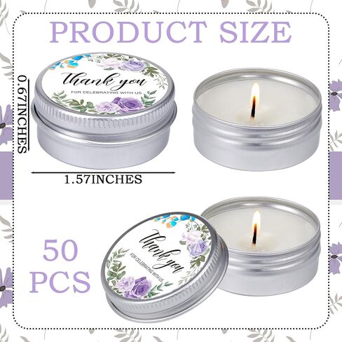 MTLEE 50 Pcs Wedding Candles Gift Wedding Favors for Guests 1 Oz Lavender Scented Soy Wax Candle Aromatherapy Candle Favors for Bridal Shower Rustic Wedding Party Guests (Orange Color,Fall in Love) in Saudi Arabia