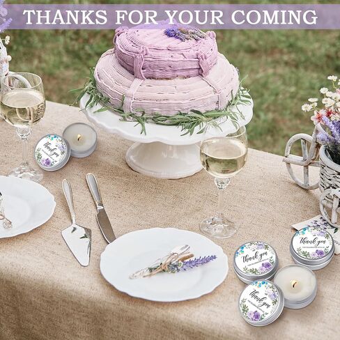 MTLEE 50 Pcs Wedding Candles Gift Wedding Favors for Guests 1 Oz Lavender Scented Soy Wax Candle Aromatherapy Candle Favors for Bridal Shower Rustic Wedding Party Guests (Orange Color,Fall in Love) in Saudi Arabia