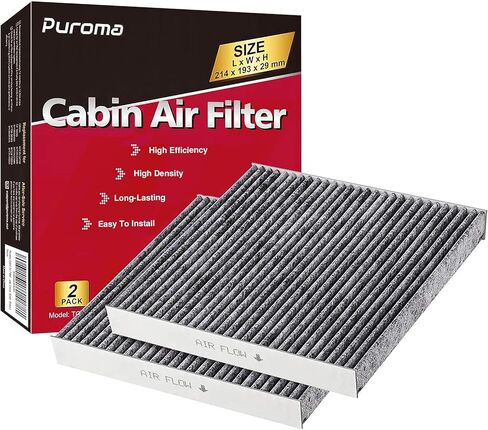 Puroma Cabin Air Filter with Activated Carbon, Replacement for CP285, CF10285, Toyota, Lexus, Scion (1 pc) in Saudi Arabia