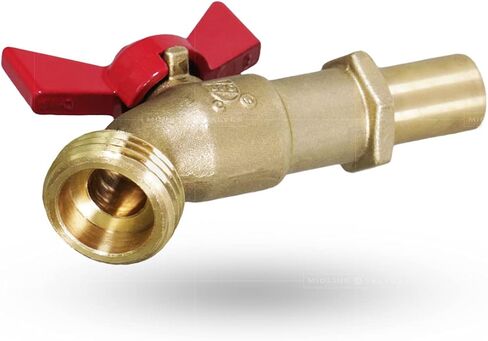 Midline Valve Extended Street Hose Bib Boiler Drain, 3/4’’ SWT/Press, Brass (5 Pack) in Saudi Arabia