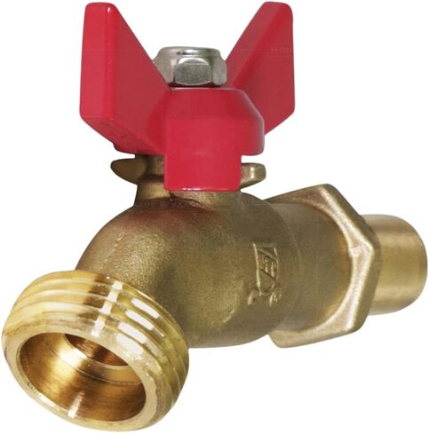 Midline Valve Extended Street Hose Bib Boiler Drain, 3/4’’ SWT/Press, Brass (5 Pack) in Saudi Arabia