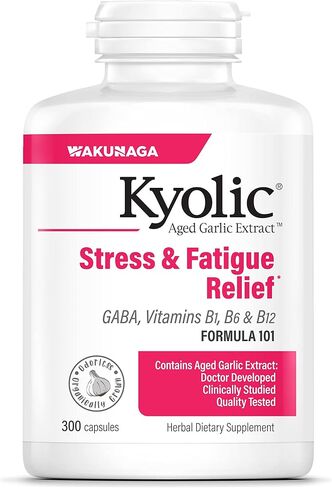 Kyolic Aged Garlic Extract Formula 101, Stress and Fatigue Relief, 100 Tablets (Packaging May Vary) in Saudi Arabia