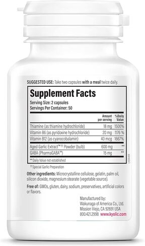 Kyolic Aged Garlic Extract Formula 101, Stress and Fatigue Relief, 100 Tablets (Packaging May Vary) in Saudi Arabia