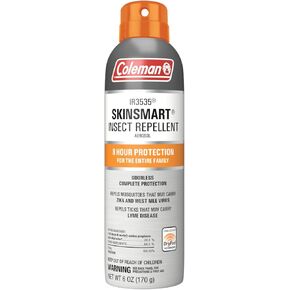 Coleman Insect Repellent Spray – SkinSmart Non-DEET Insect Repellent Spray, Protection Against Ticks, Mosquitoes, chiggers, gnats, Fleas and Flies, Ideal for Camping, Hiking, Outdoor Activities, 6oz