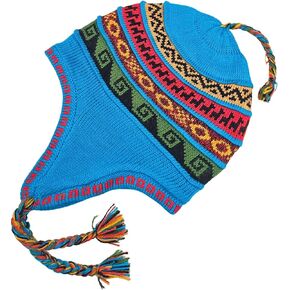 Alpaca Hats for Men and Women Peruvian Beanie Warm Winter Hat with Ear Flaps Alpaca Fleece Lined