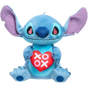 Just Play Disney Stitch Valentine’s 13-inch Large Plush Angel Stuffed Animal, Pink, Alien, Kids Toys for Ages 3 Up