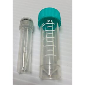 5 ml Freezing/Cryogenic Vial, Sterile, Polypyrene (50/Pack; 150 vials/case)