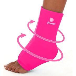 FOMI Hot Cold Ankle Foot Gel Ice Pack Wrap | Premium Comfort 360 Degree Solid Gel Cooling Compression for Plantar Fasciitis, Heel Spurs, Achilles, Tendonitis, Sore Feet, Gout | One Size Fits Most