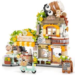 Honey Workshop Mini Building Set, MOC Creative DIY Simulation Architecture Toy, Collectible for Adults, Kids 8-12, NOT Compatible with Classic Bricks (1242 Pieces)