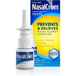 NasalCrom Nasal Spray Allergy Symptom Controller | 200 Sprays | .88 FL OZ (2 Pack)