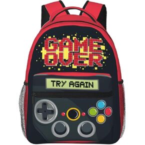 Boys Backpacks for Elementary Gamer Backpack for Boys Kids Teens Middle School Video Game School Bookbag Travel Back Pack for Age 6-18