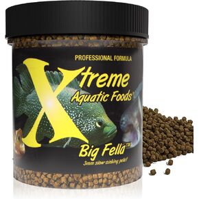 Xtreme Aquatic Fish Food - Nutritionally Balanced Professional Formula - Balanced Amino Acid Profile and No Hormones - Made in USA – Big Fella Slow Sinking 3mm Pellets (2.5 lbs) in Kuwait