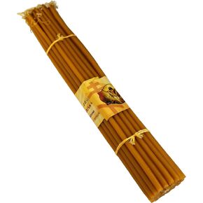 Holy Land Market Beeswax Holy Fire Easter Candles from Jerusalem 33 Candles Honey Color Candles in Kuwait