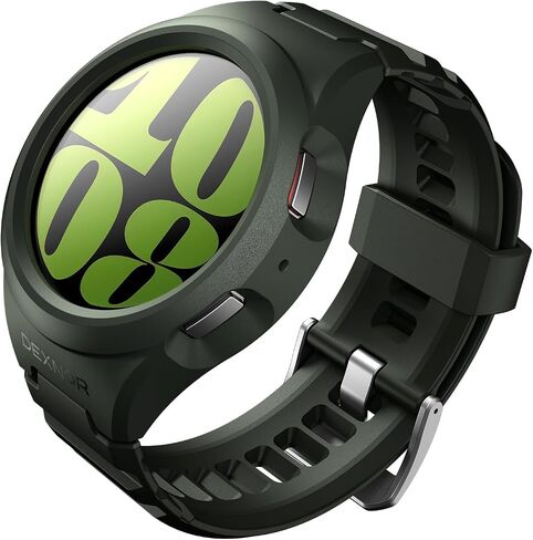 Dexnor Samsung Galaxy Watch 6 Classic Band [47mm], [Raised Bezel & Snap-on] Rugged Shockproof Case with Strap Band for Galaxy Watch 6 Classic (2023) in Saudi Arabia