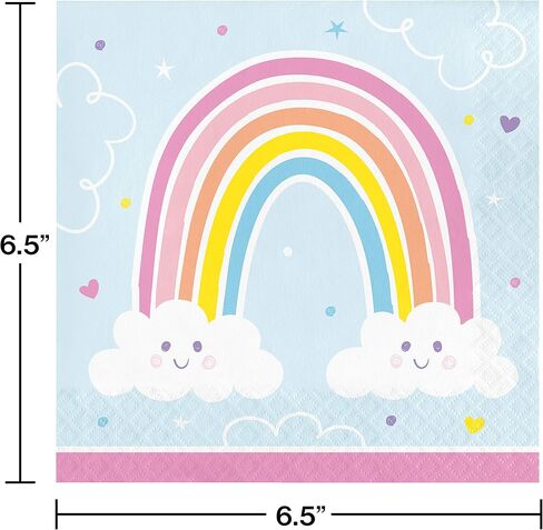 Happy Rainbow Paper Plates, 8 ct in Saudi Arabia