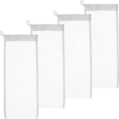 Aquatic Experts Extra Fine Aquarium Media Bag - Durable Filter Bags for Fish Tank, Secure Drawstring Filter Media Bag, Media Bags for Aquarium (Extra Fine, 3"x 4" - 4 Pack) in Saudi Arabia