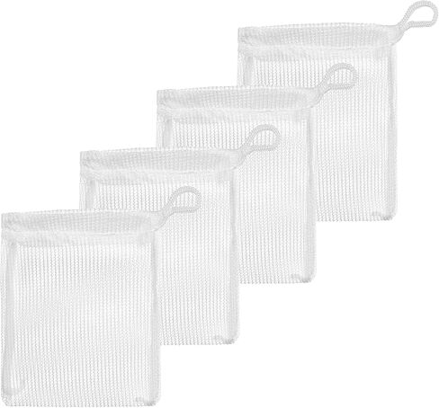 Aquatic Experts Extra Fine Aquarium Media Bag - Durable Filter Bags for Fish Tank, Secure Drawstring Filter Media Bag, Media Bags for Aquarium (Extra Fine, 3"x 4" - 4 Pack) in Saudi Arabia