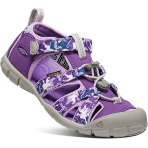 KEEN Kids Seacamp 2 CNX Closed Toe Sandals, Papaya Punch/Marina, 7 US Unisex Toddler