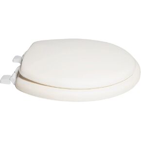 Centoco Toilet Seat Round, Soft Cushioned Vinyl Toilet Seat, HPS20-001, White