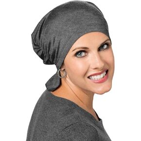 Gathered Scarf Beanie - Chemo Head Cover Cancer Hat for Chemotherapy Hair Loss Patients