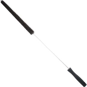 45 Inch (115cm) Premium Flexible Medium-Stiff Natural Bristle Radiator, Coil and Vent Brush with Wood Handle