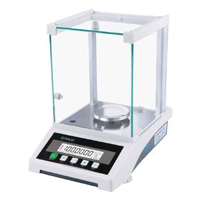 U.S. Solid 0.1 mg Analytical Balance with Automatic Internal Calibration, 120g x 0.1mg, 0.0001g Lab Science Electronic Balance, Electromagnetic Transducer