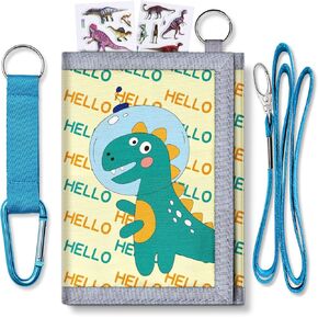 Yollber Kids Wallet for Boys, Boys Wallet for Kids 6-8, Spider Wallet for Boys with Zippered Coin Pocket and Card Holders， Trifold Boys Wallet Christmas Gift