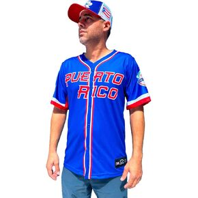 TAINOWEARS Puerto RICO Jersey Baseball Jersey Black Flag with Town Names Short Sleeve, v-Neck
