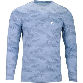 Men's Sun Protection T-Shirt UV UPF 50+ Long Sleeve Fishing Running Quick Dry Lightweight