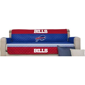 Pegasus Sports NFL Unisex NFL Sofa Couch Reversible Furniture Protector with Elastic Straps, 75-inches by 110-inches