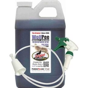 Predator Pee 100% Wolf Urine - Territorial Marking Scent - Creates Illusion That Wolf is Nearby - 64 oz …