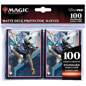 Ultra PRO Magic: The Gathering - Kamigawa Neon Dynasty 100ct Card Sleeves Featuring Kaito Shizuki - Protect Your Cards with ChromaFusion Technology and Always Be Ready for Battle in Kuwait