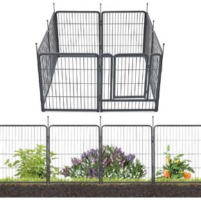 TMEE Dog Playpens 8/16 Panels Dog Pen Outdoor Dog Fence Exercise Pen 40 inch Height Pet Play Yard Gate with Doors for Large/Medium/Small Dogs, Pet Playpen for RV, Camping, Yard