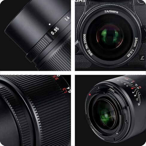 7artisans 25mm F0.95 Wide Angle Large Aperture Manual Prime Lens APS-C for Canon Eos-M Mirrorless Cameras EOS-M/EOS-M2/EOS-M3/EOS-M100/EOS-M5/EOS-M6/EOS-M50/EOS-M10/EOS-M200 in Saudi Arabia