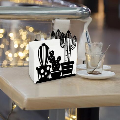SUPERDANT Napkin Holder for Tables Couple Metal Napkin Dispenser for Kitchen Vintage Wine Glasses Drink Tabletop Tissue Stand Rustic Cloth Napkins Holders for Wedding Restaurants Hotel Bar Party Decor in Saudi Arabia