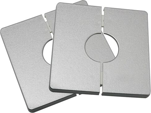Wall Split Flange HSCGIN 2Sets White ABS Plastics Square Shaped Escutcheon Plates with 33mm/1.29inch Diameter Hole Wall-mounted Water Pipe Cover in Saudi Arabia