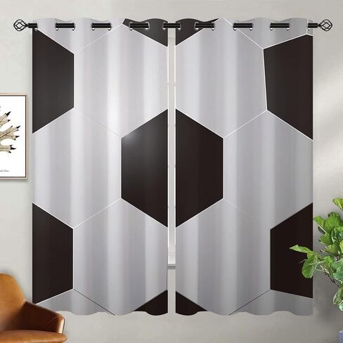 Sports Baseball Blackout Curtains for Girls Boy Home Decor, Texture Laces Closeup Background Grommet Thermal Insulated Drapes Darkening Window Curtain for Bedroom Living Room, 42 x 63 Inch in Saudi Arabia