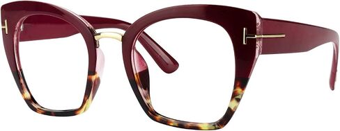 Zeelool Readers Thick Cat Eye Reading Eyeglasses for Women with Standard Anti-Reflective Coating Lulu VFP0255 in Saudi Arabia