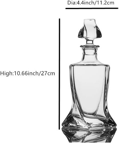 Square 26oz Whiskey Decanter with Glass Stopper in Saudi Arabia