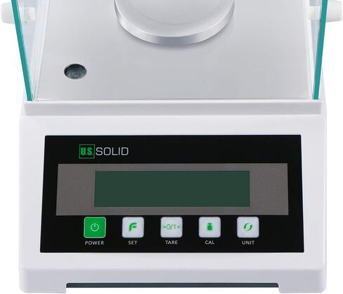U.S. Solid 0.1 mg Analytical Balance with Automatic Internal Calibration, 120g x 0.1mg, 0.0001g Lab Science Electronic Balance, Electromagnetic Transducer in Saudi Arabia