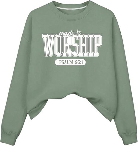 MakeMeChic Women's Graphic Print Long Sleeve Crew Neck Drop Shoulder Oversized Sweatshirt Pullovers Top in Saudi Arabia