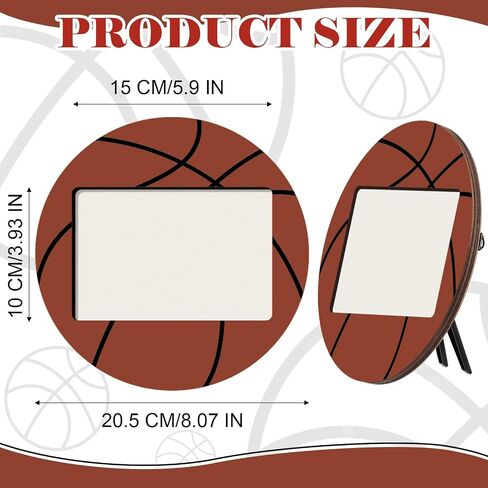 6 Pcs Soccer Picture Frame 4x6 Sport Themed Wooden Photo Frame Baseball Balls Photo Frame Horizontally Vertically Used for Wall Decor Hanging or Tabletop Display in Saudi Arabia